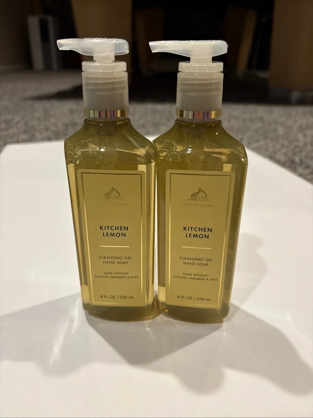 Kitchen lemon Cleansing Gel Hand Soap - Yellow Liquid, Pump Bottle (Set of 2)